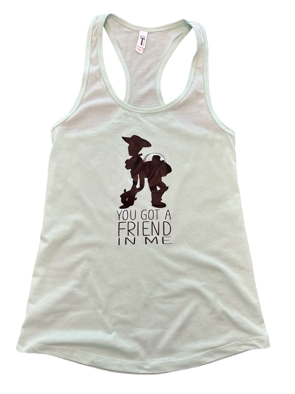 Disney Pixar mint Toy Story Woody & Buzz you got a friend in me boutique tank S